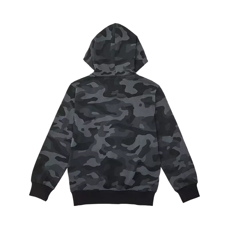 Fox Youth Fox Head Camo FLC Zip Hoodie Black Camo