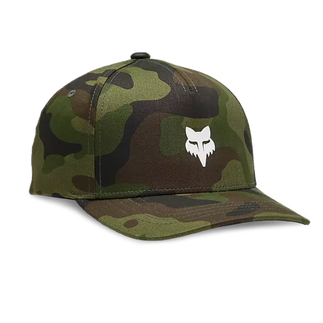 Fox Youth Fox Head Camo 110 Snapback Hat Green Camo