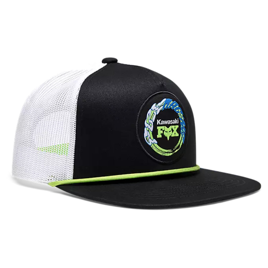 Fox Kawasaki Snapback Hat Black