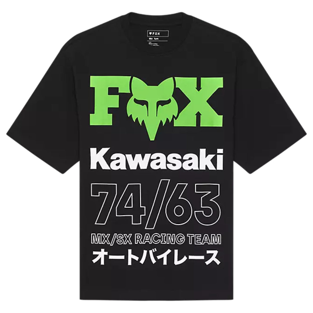 Fox Kawasaki Oversized Short Sleeve Tee Black