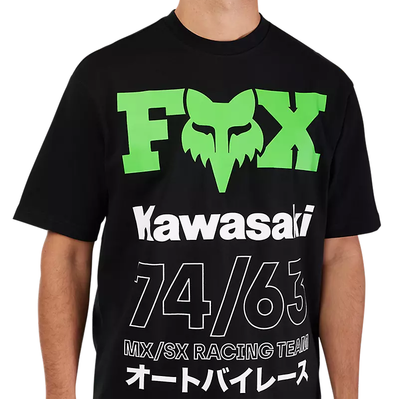 Fox Kawasaki Oversized Short Sleeve Tee Black