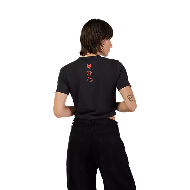 Fox Womens Fox X Honda Baby Tee Black