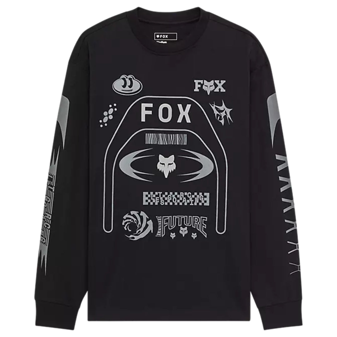Fox Image Cosmo MW Oversized Long Sleeve Tee Black