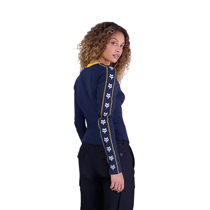 Fox Womens Circa 74 Fitted LS Tee Midnight