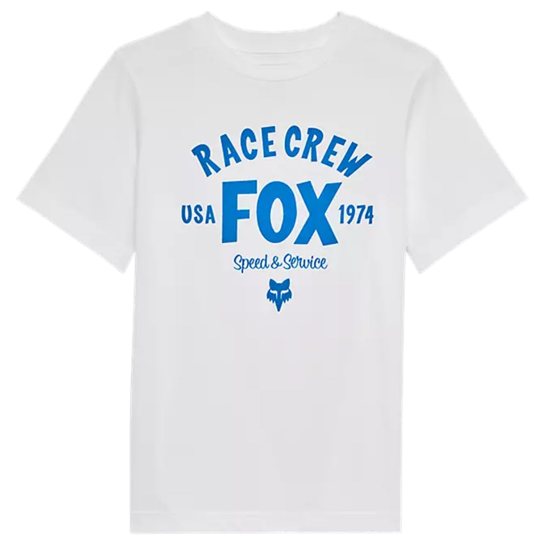 Fox Youth Slogan Short Sleeve Tee Optic White