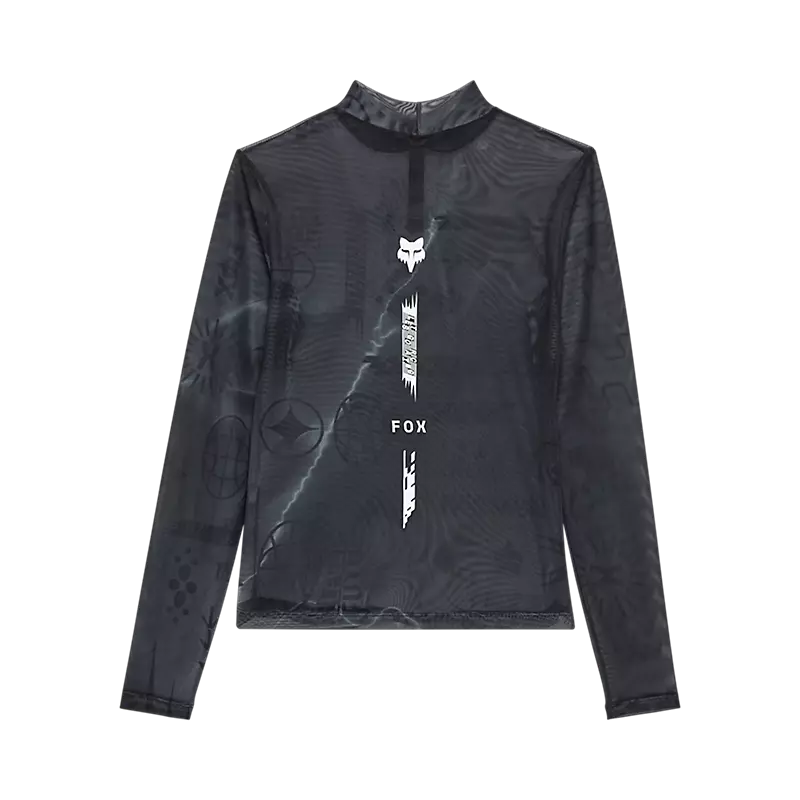 Fox Womens Image Cosmo Mesh LS Top Dark Shadow
