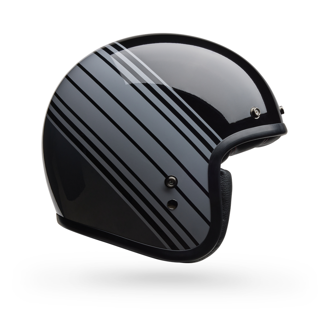 Bell Custom 500 Edge Gloss ECE Helmet Metallic Black/Grey