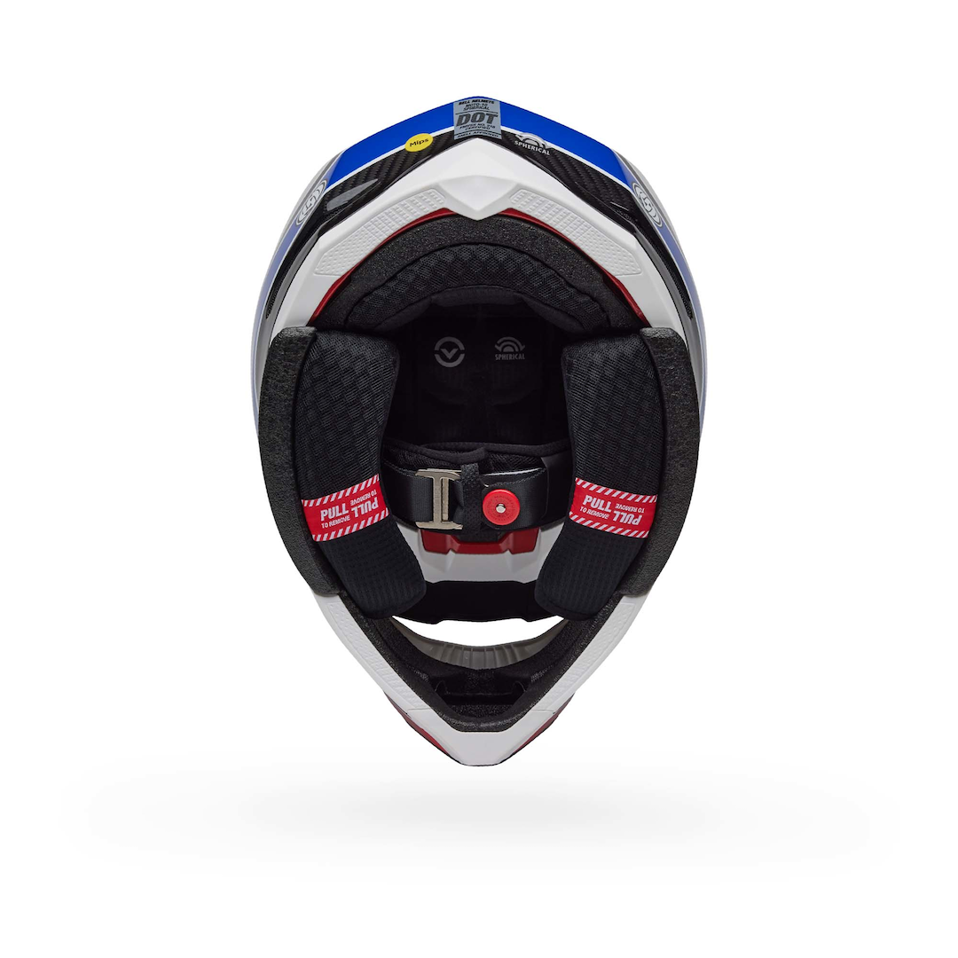 Bell Moto-10 Spherical RSD Old Glory ECE 22.06 MX Helmet Primrose