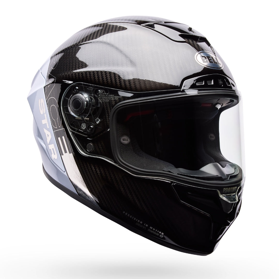 Bell Race Star DLX Flex Strike ECE 22.06 Helmet Silver/White