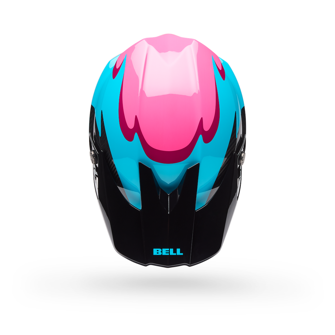 Bell Moto-10 Spherical Fluid ECE 22.06 MX Helmet Green/Pink