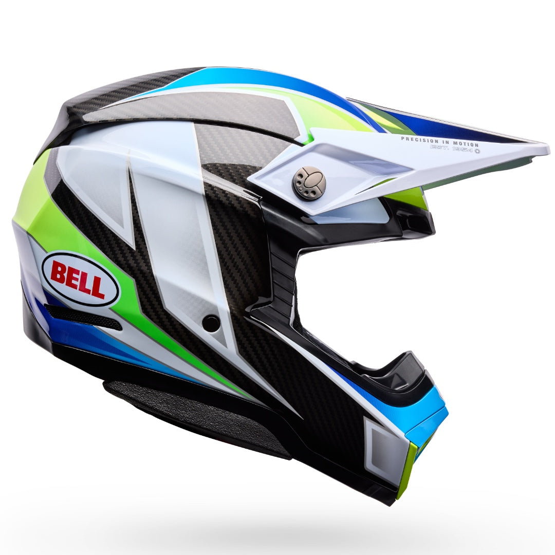 Bell Moto-10 Spherical Grid ECE 22.06 MX Helmet White/Blue