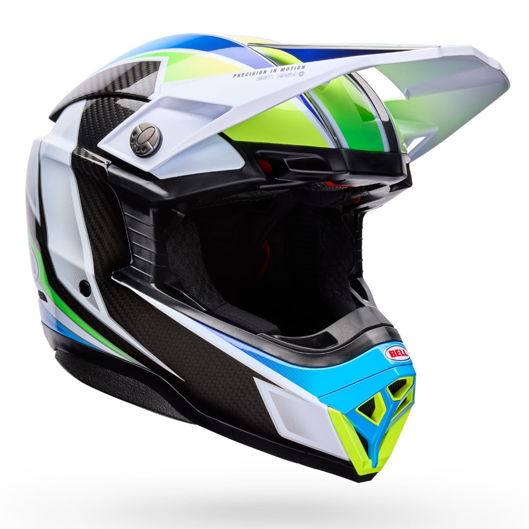 Bell Moto-10 Spherical Grid ECE 22.06 MX Helmet White/Blue