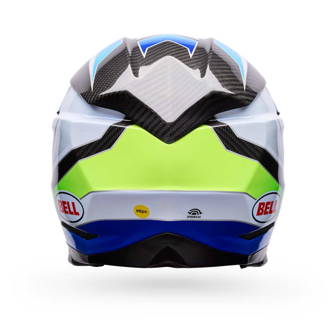 Bell Moto-10 Spherical Grid ECE 22.06 MX Helmet White/Blue