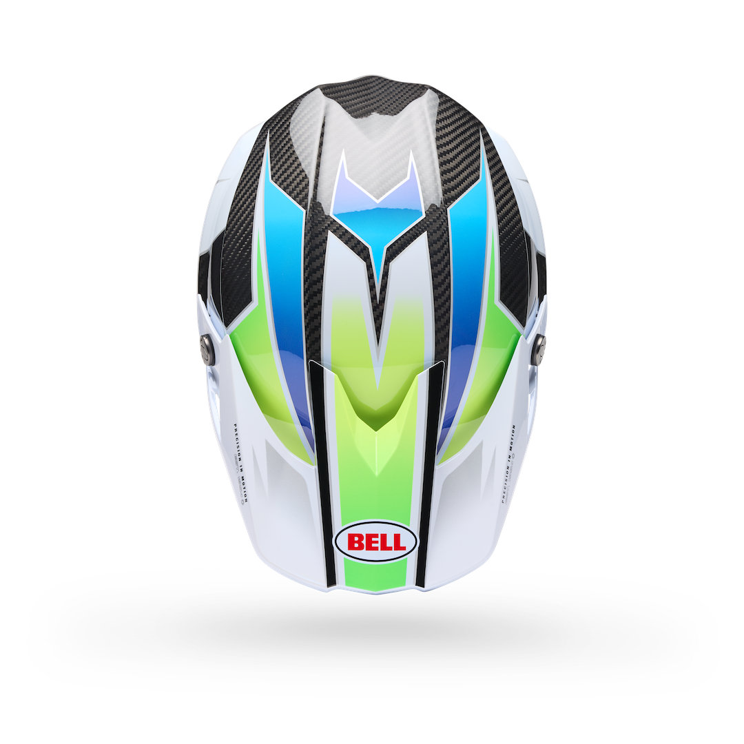Bell Moto-10 Spherical Grid ECE 22.06 MX Helmet White/Blue