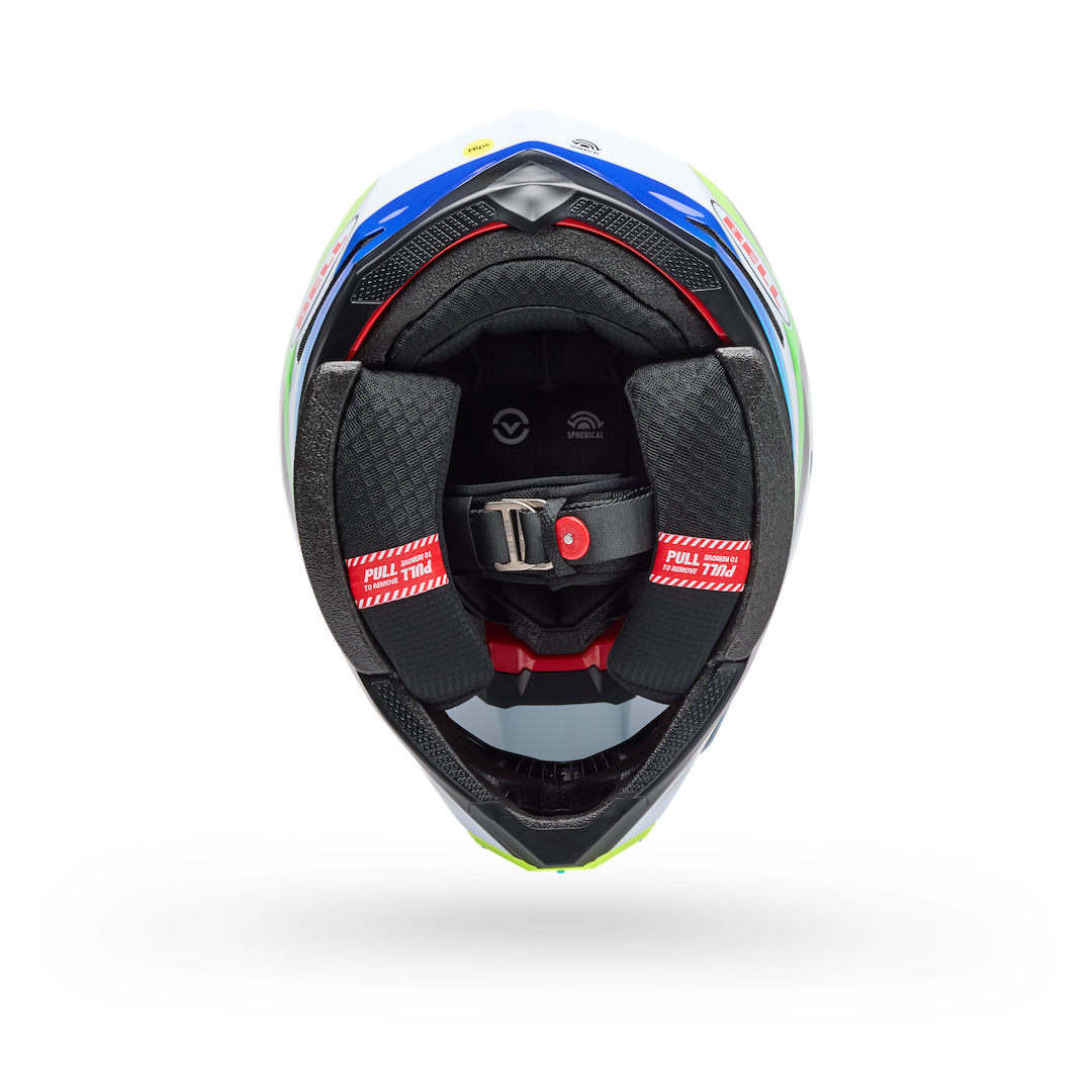 Bell Moto-10 Spherical Grid ECE 22.06 MX Helmet White/Blue