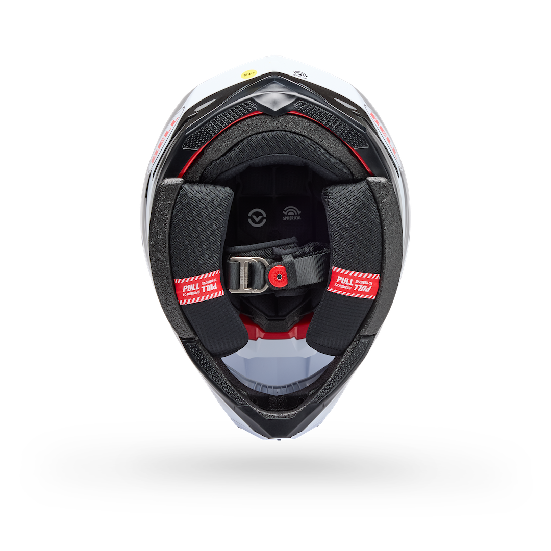 Bell Moto-10 Spherical Grid ECE 22.06 MX Helmet White/Black/Grey