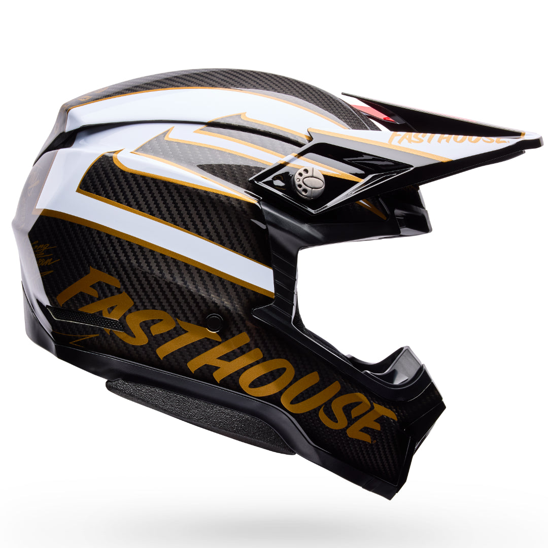bell black and gold helmet Bell Moto-10 Spherical FH DITD 25 LE ECE 22.06 MX Helmet Black/Gold