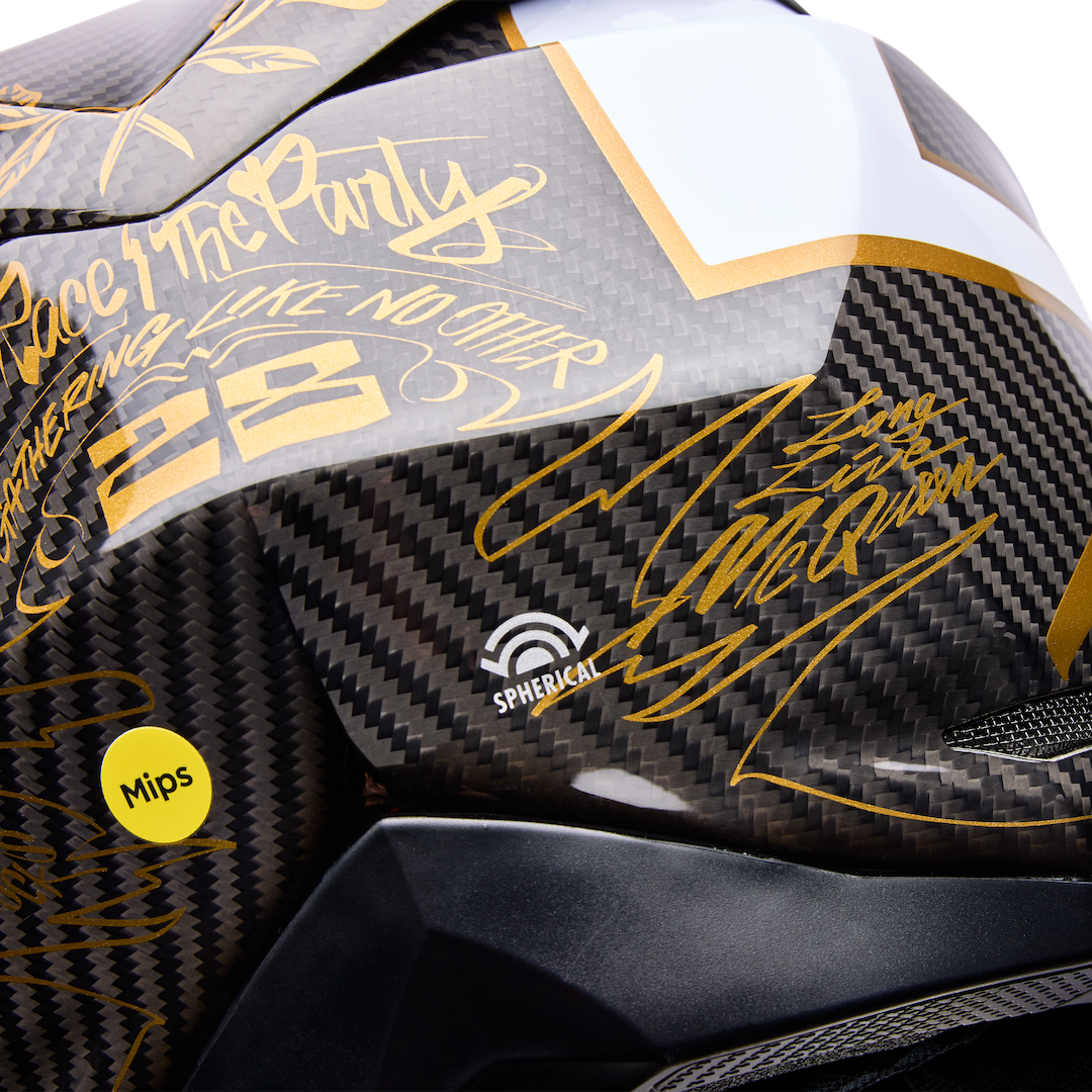 Bell Moto-10 Spherical FH DITD 25 LE ECE 22.06 MX Helmet Black/Gold