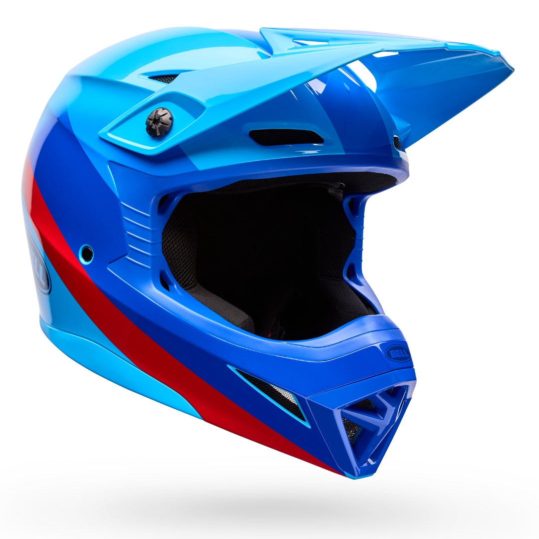 Bell MX-10 MIPS Aviator ECE 22.06 MX Helmet Blue/Red