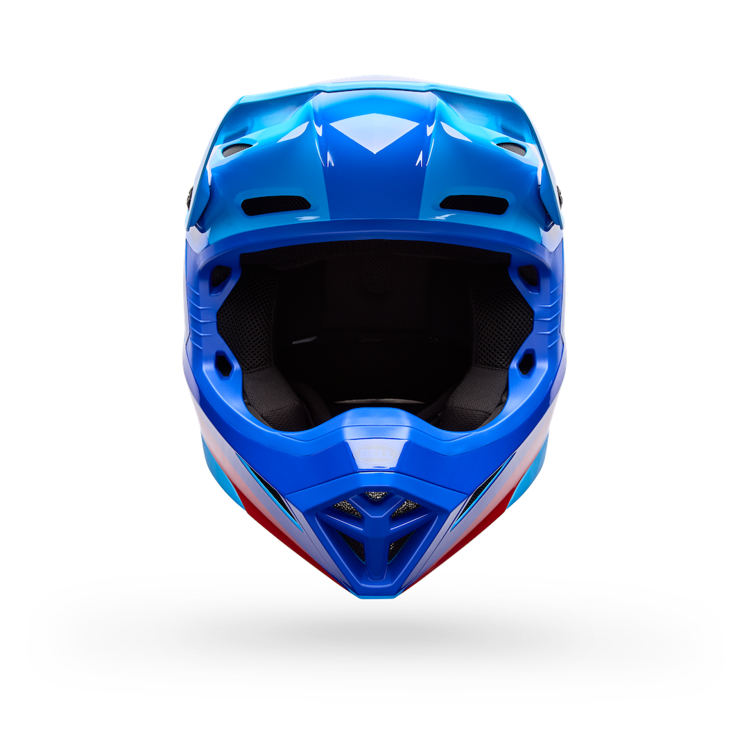 Bell MX-10 MIPS Aviator ECE 22.06 MX Helmet Blue/Red
