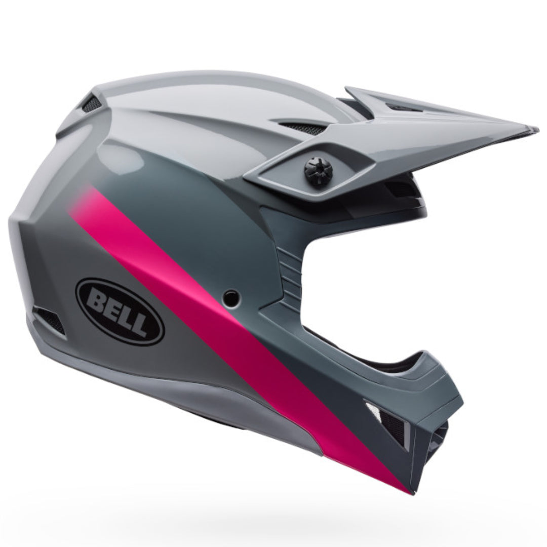Bell Youth MX-10 MIPS Aviator ECE 22.06 MX Helmet Grey/Pink