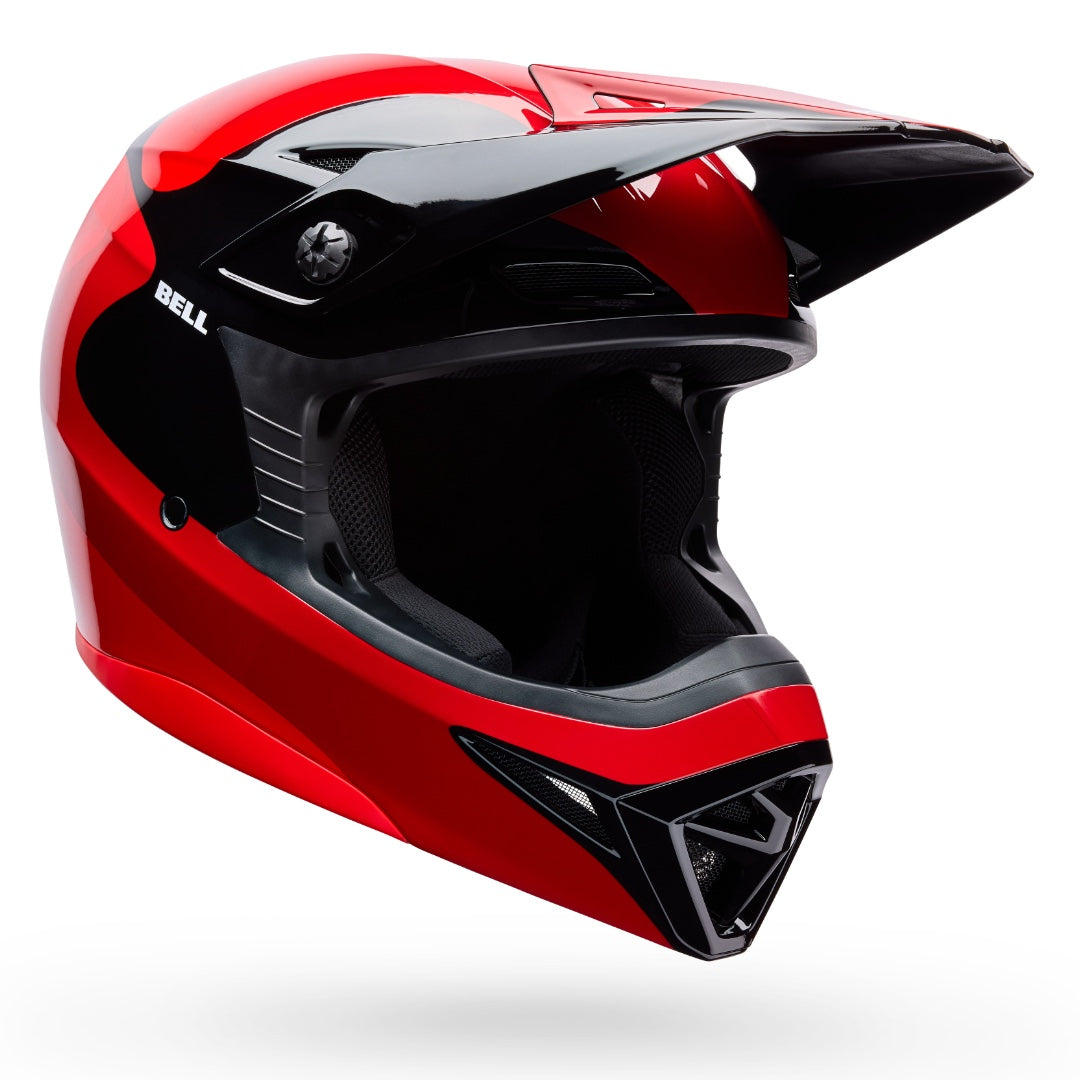 Bell MX-10 MIPS Wave ECE 22.06 MX Helmet Red/Black