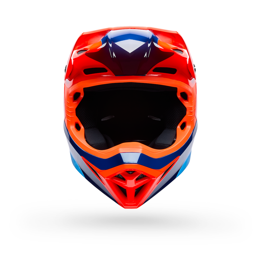 Bell MX-10 MIPS Wave ECE 22.06 MX Helmet Orange/Blue