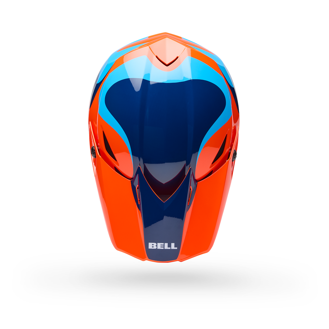 Bell MX-10 MIPS Wave ECE 22.06 MX Helmet Orange/Blue