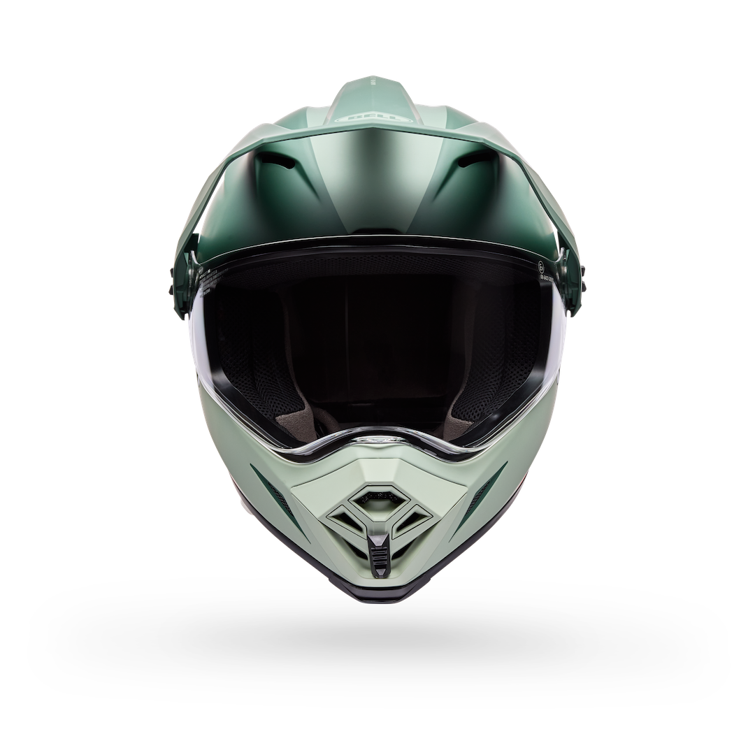 Bell MX-9 Adventure MIPS Trial ECE 22.06 Helmet Green/Orange - Clear Visor