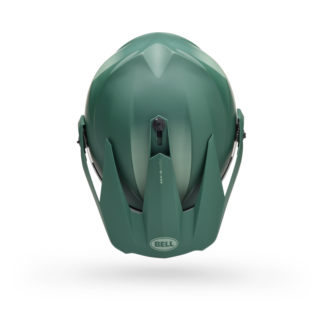 Bell MX-9 Adventure MIPS Trial ECE 22.06 Helmet Green/Orange - Clear Visor