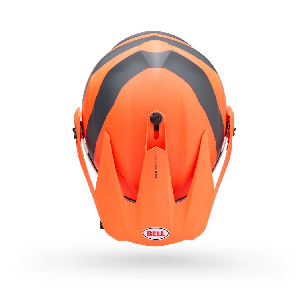 Bell MX-9 Adventure MIPS Motion ECE 22.06 Helmet Orange - Clear Visor