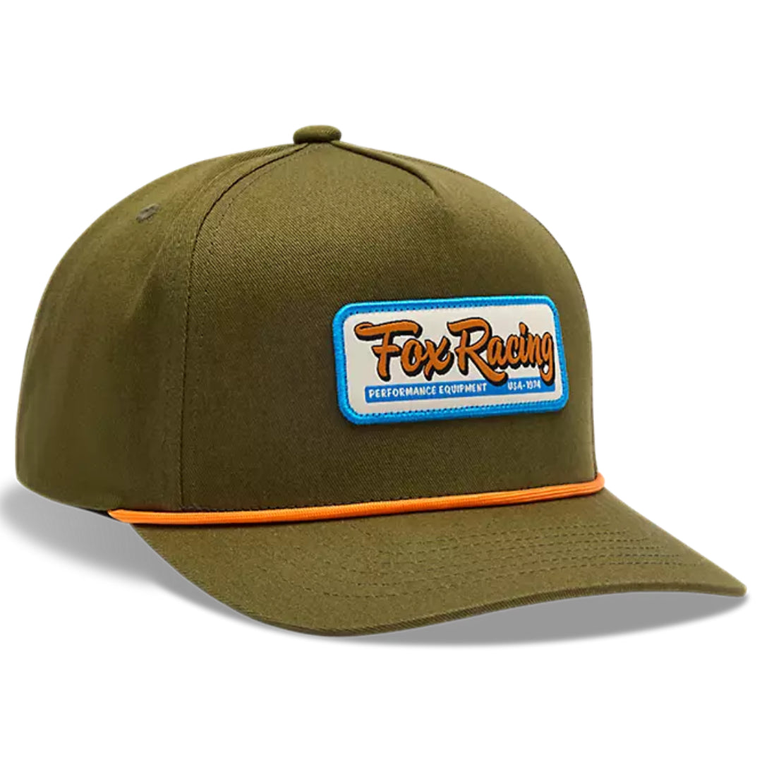 Fox Equipped Snapback Hat Olive Green