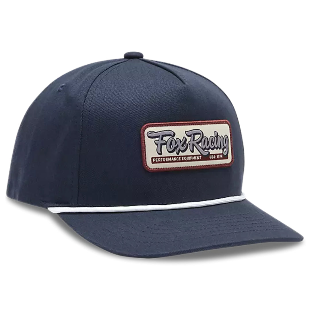 Fox Equipped Snapback Hat Midnight Blue