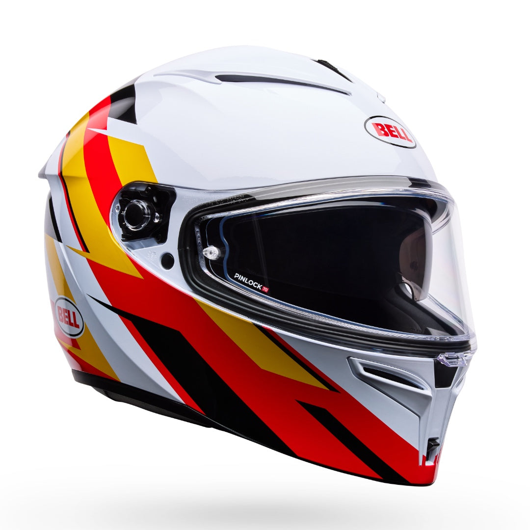 Bell Lithium Nova ECE 22.06 Helmet White/Red/Yellow