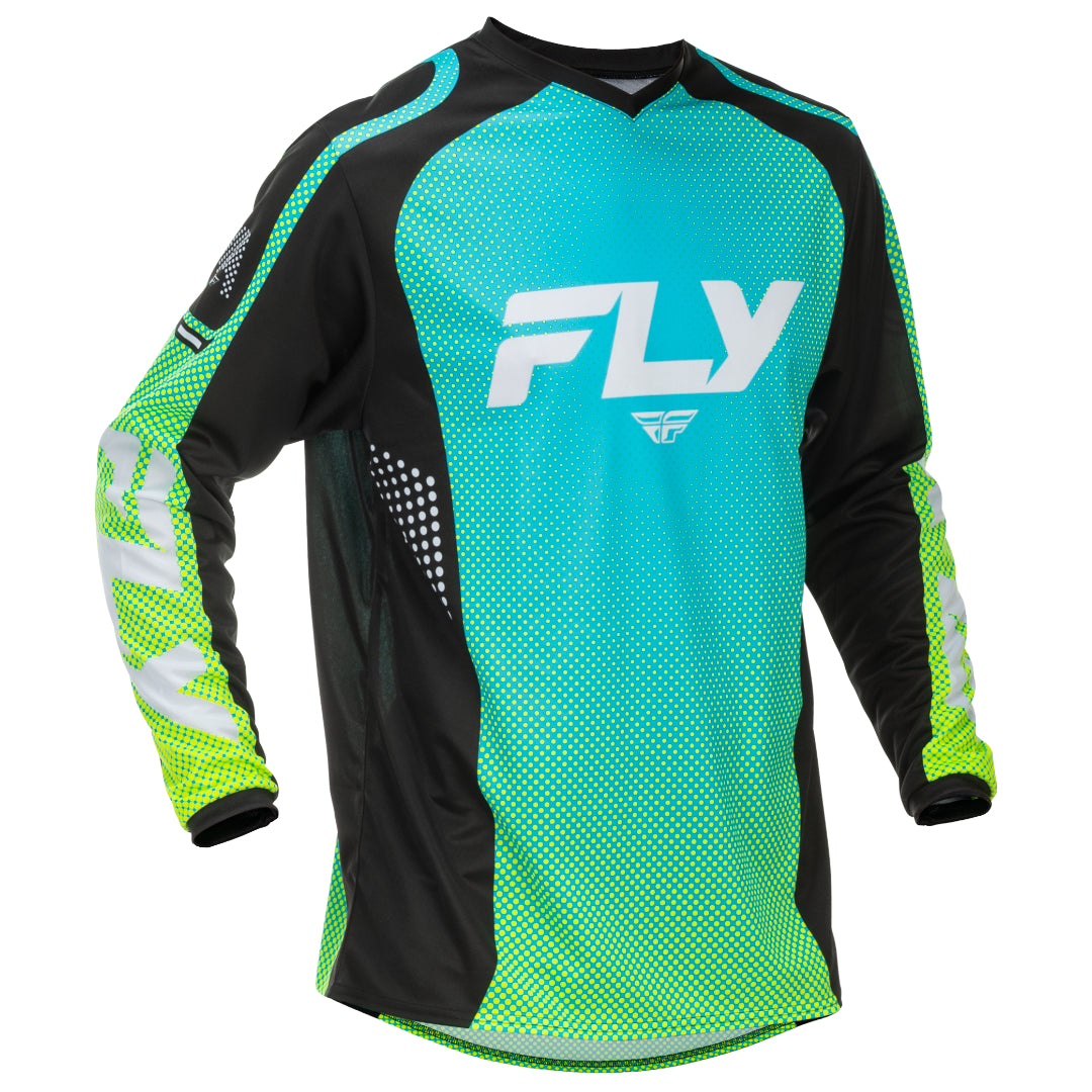 Fly F-16 2026 MX Jersey Aqua/Black/White