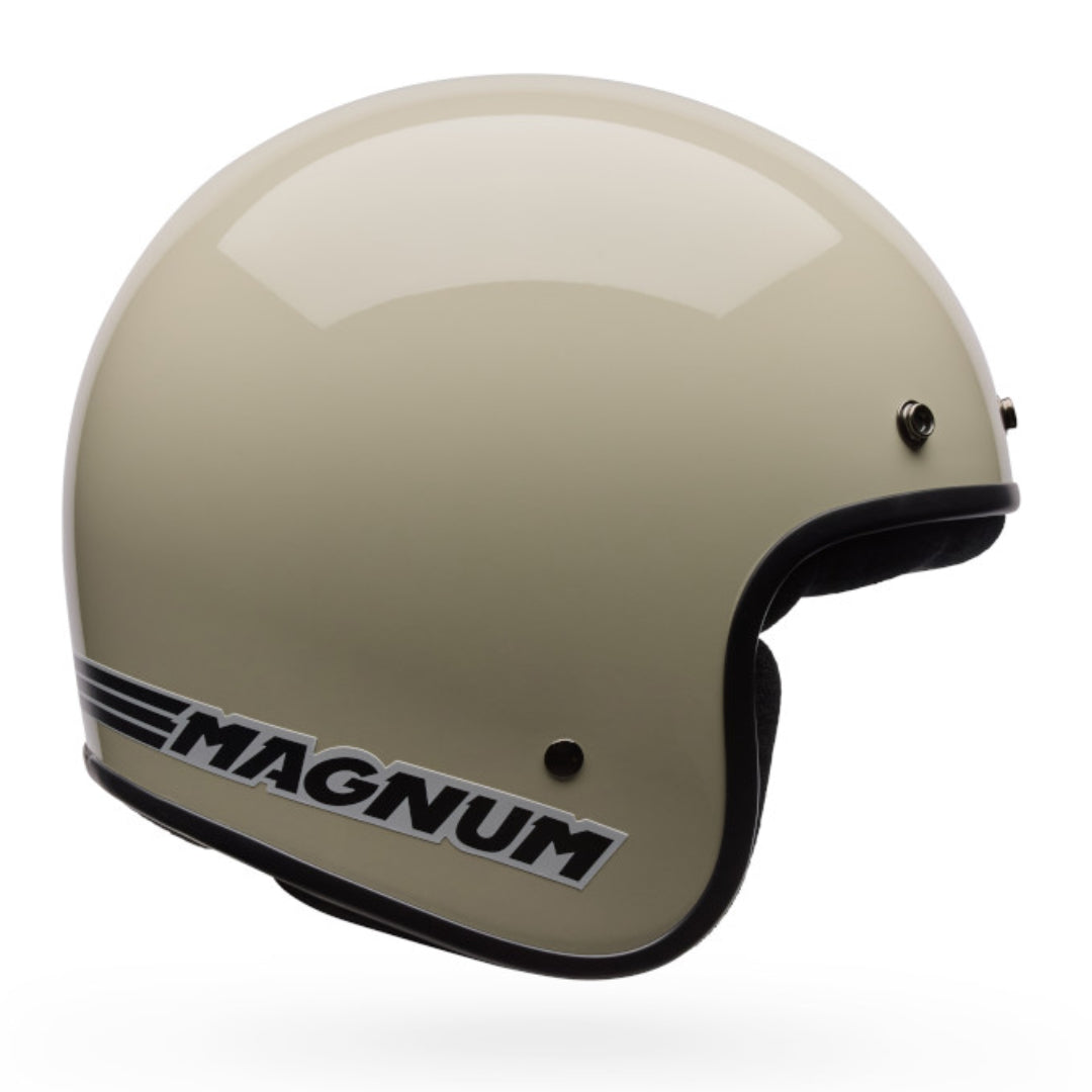 Bell Magnum Solid ECE 22.06 Helmet Vintage White