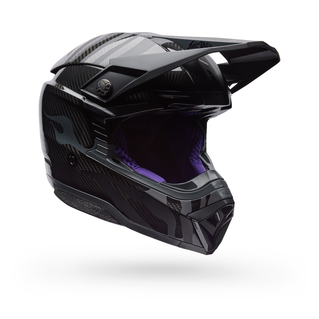 Bell Moto-10 Spherical Slayco Amber SE ECE 22.06 MX Helmet Black