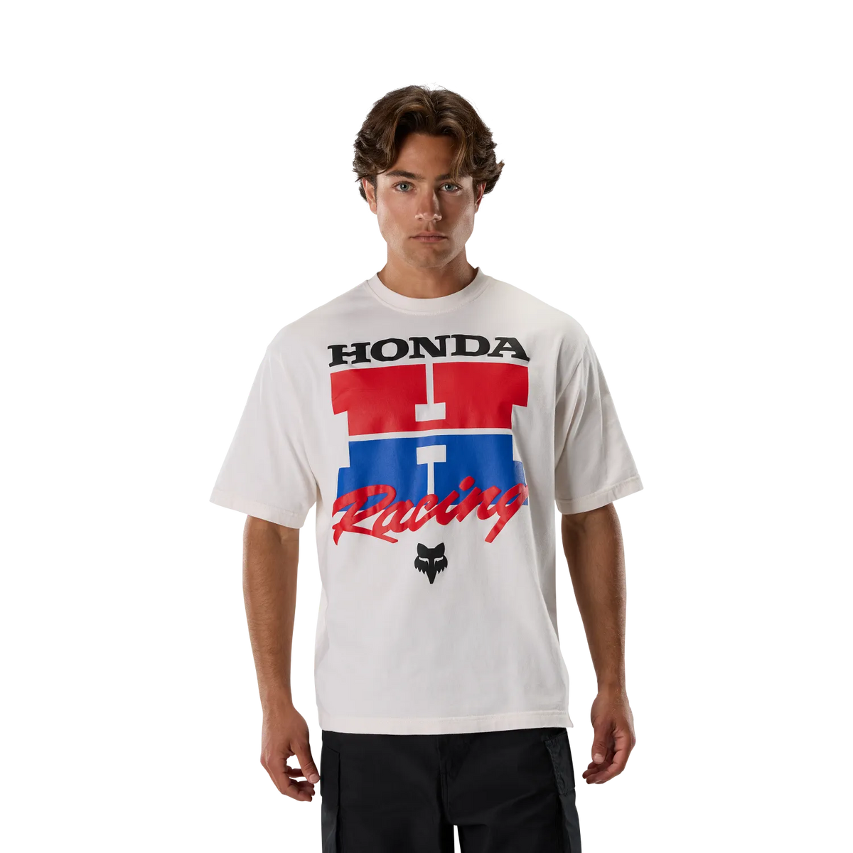Fox Honda Midweight Short Sleeve Tee Off White