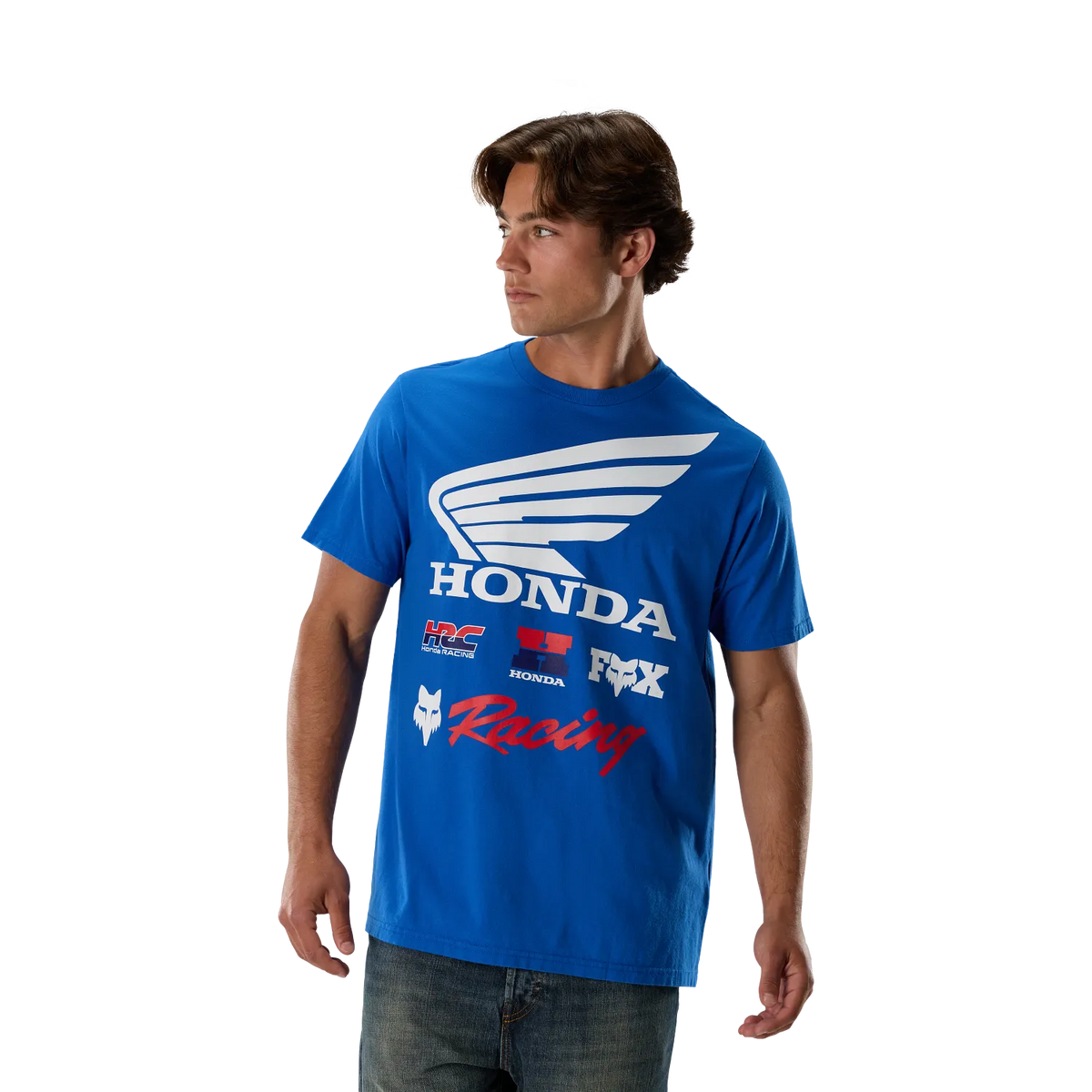 Fox Honda 195 Original Short Sleeve Tee Blue
