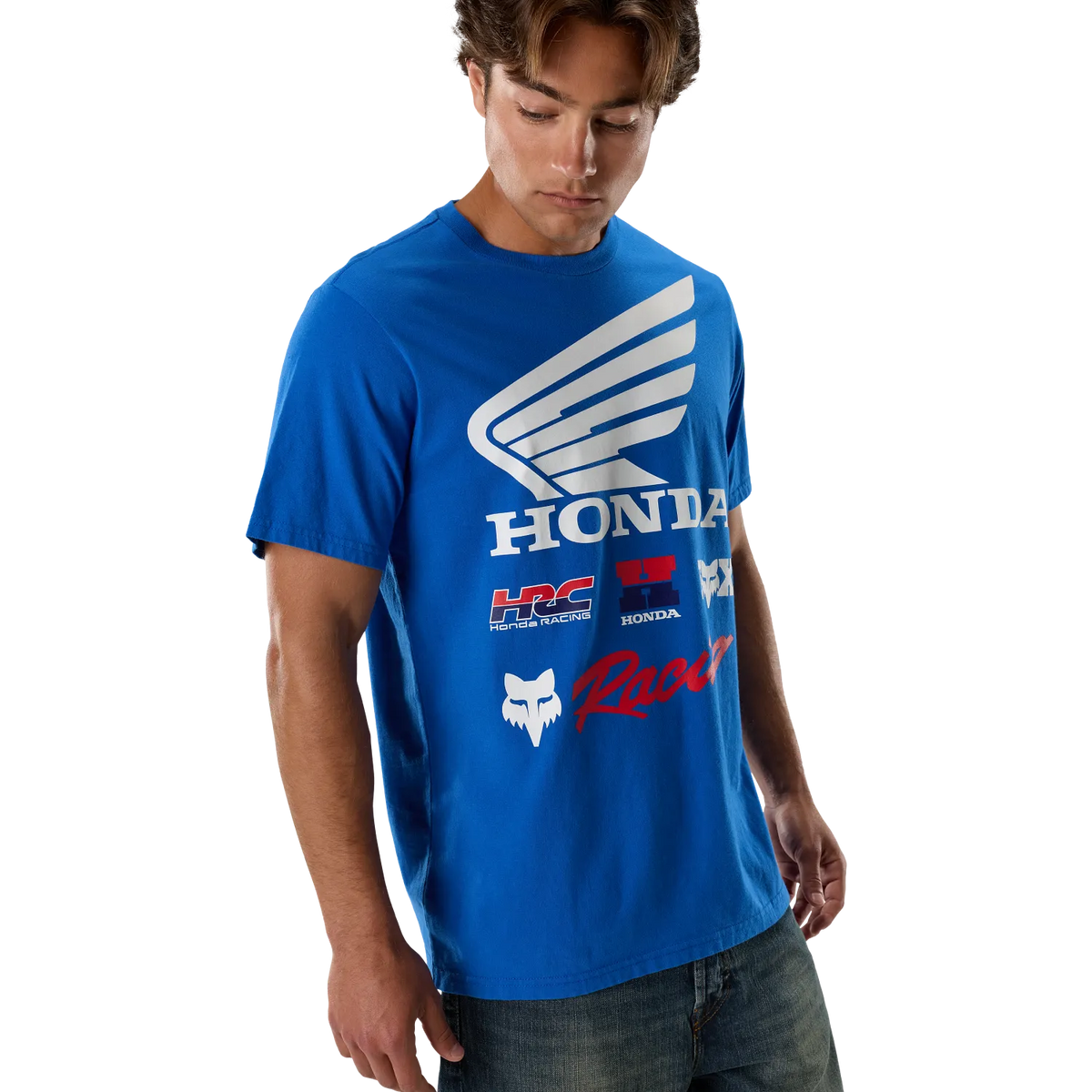 Fox Honda 195 Original Short Sleeve Tee Blue