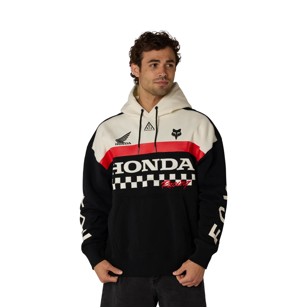 Fox Honda Blocked Pullover Hoodie Black