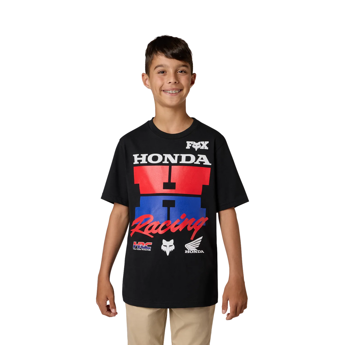 Fox YOUTH Honda Short Sleeve Tee Ultra Black