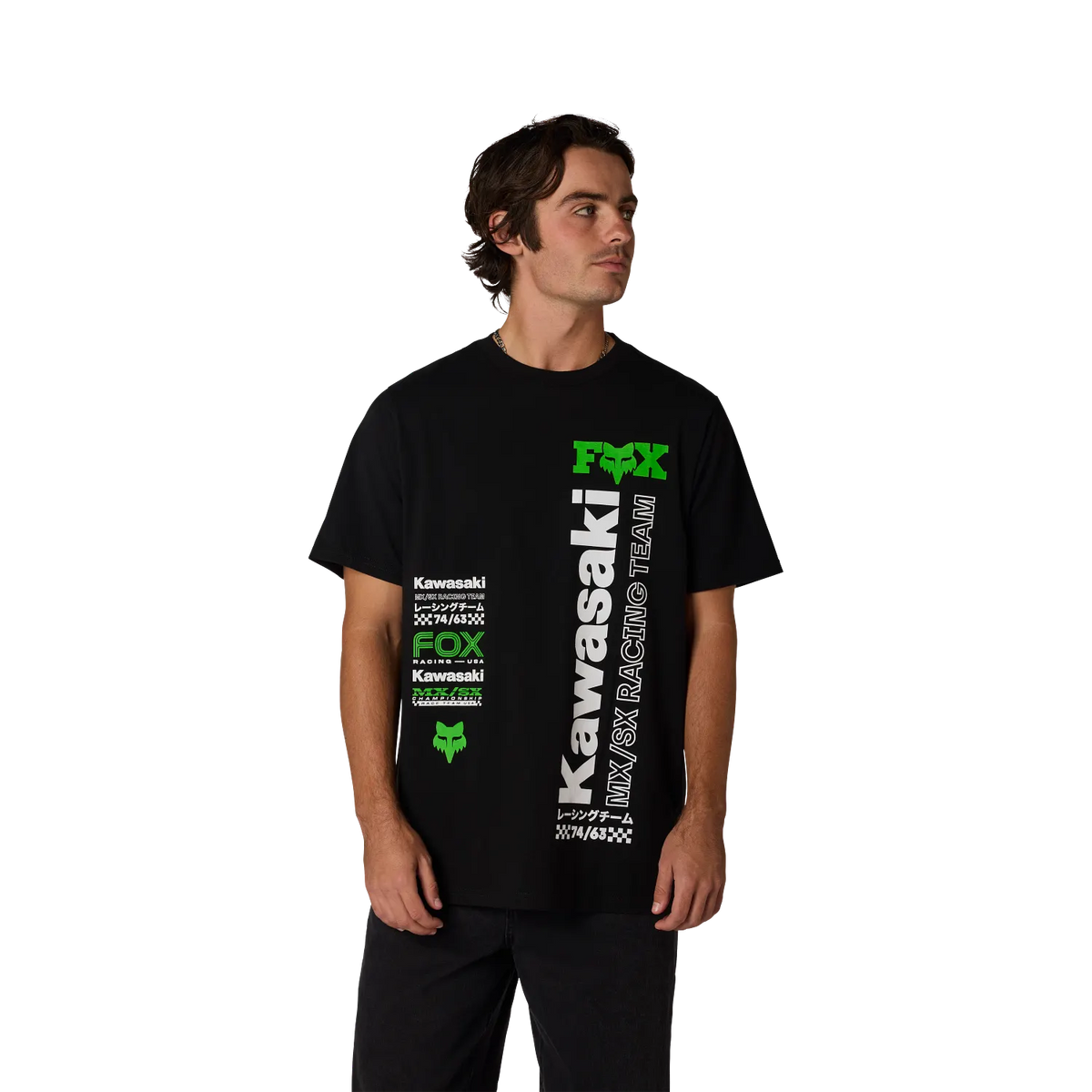 Fox Kawasaki 195 Original Short Sleeve Tee Black