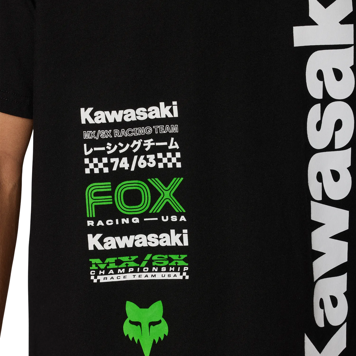 Fox Kawasaki 195 Original Short Sleeve Tee Black
