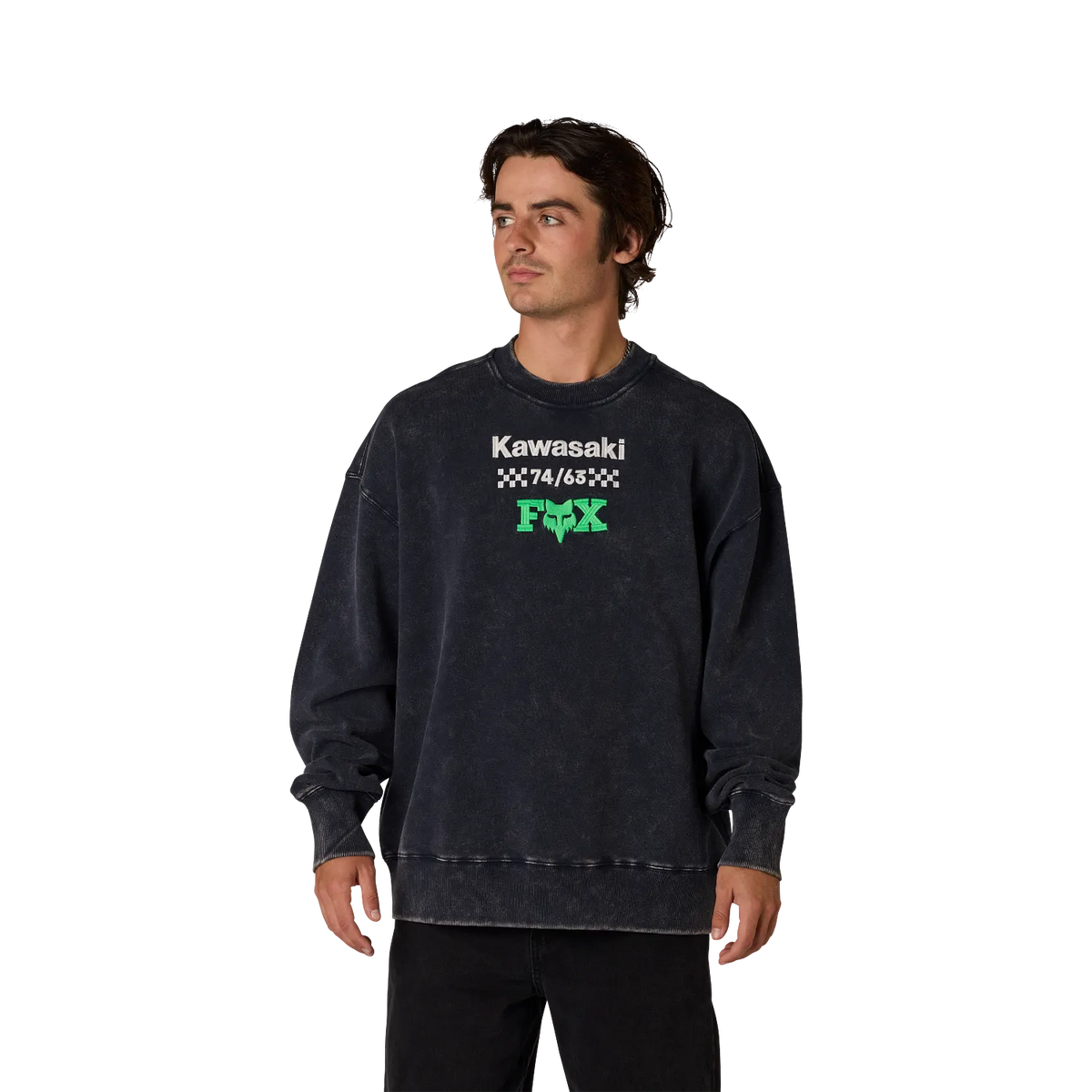 Fox Kawasaki Crew Sweatshirt Midnight Blue