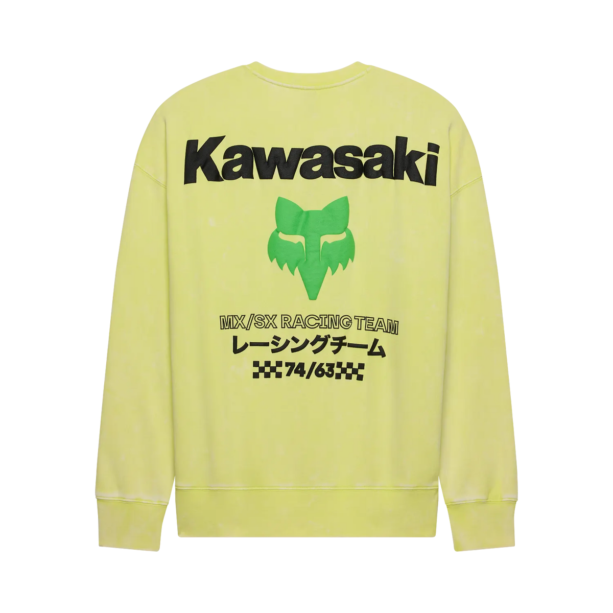 Fox Kawasaki Crew Sweatshirt Lime Green
