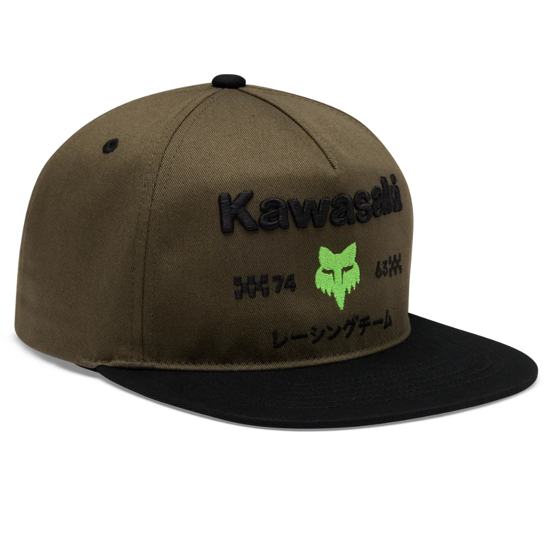 Fox Kawi Snapback Hat Olive Green
