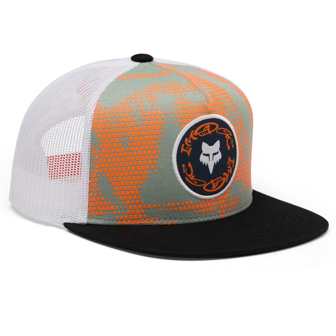 Fox Youth Image Print Snapback Hat Arctic Blue