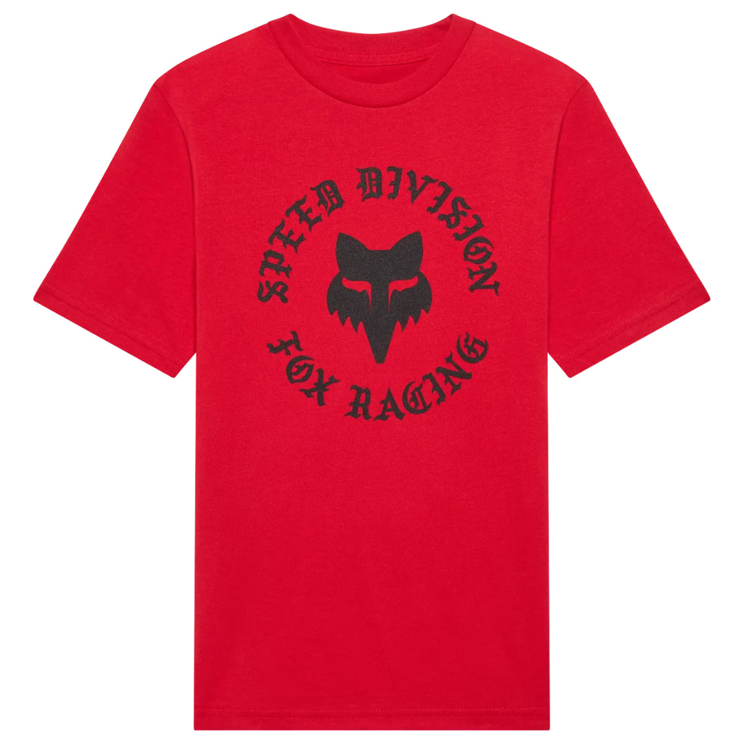 Fox Youth Badge Short Sleeve Tee Tibetan Red
