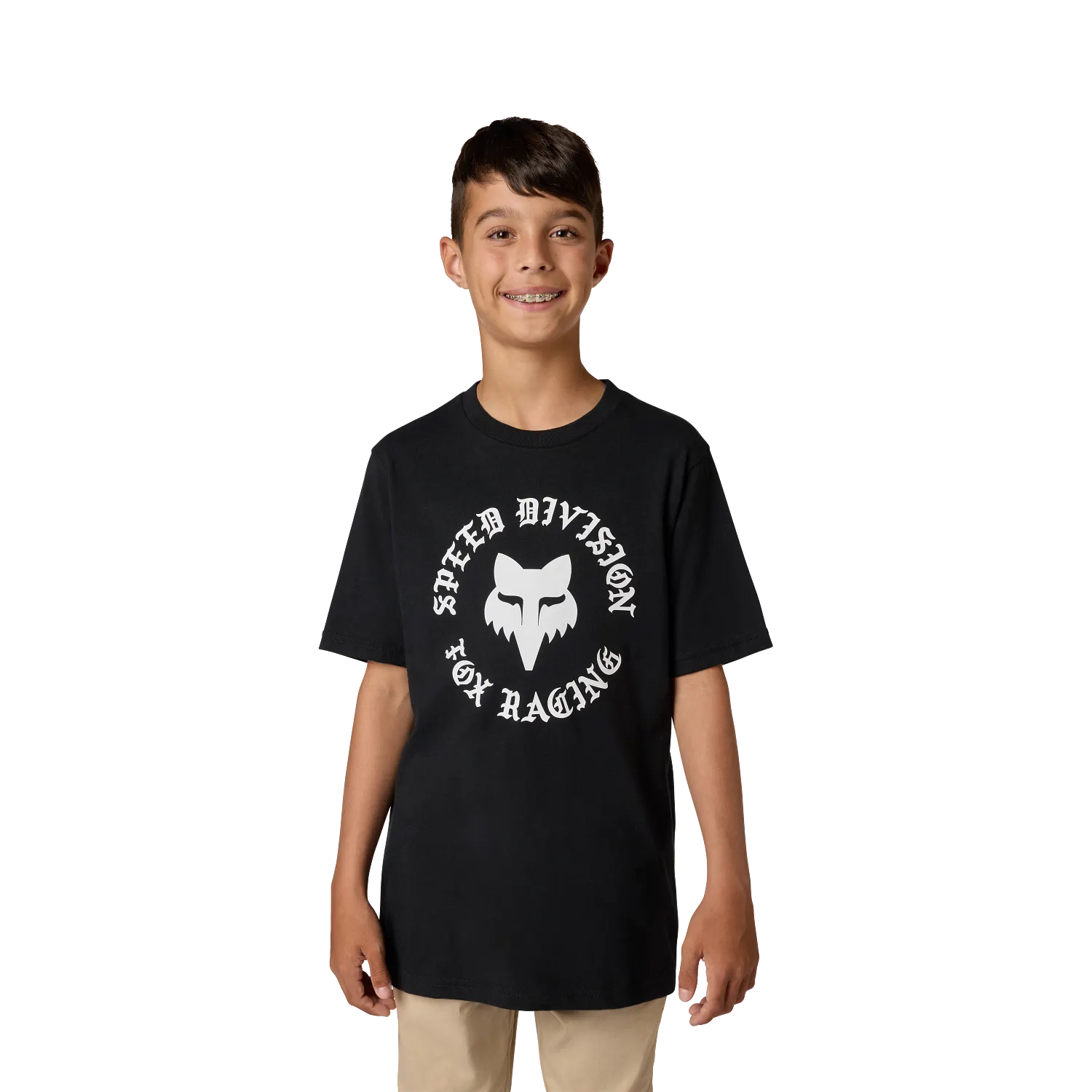 Fox Youth Badge Short Sleeve Tee Ultra Black